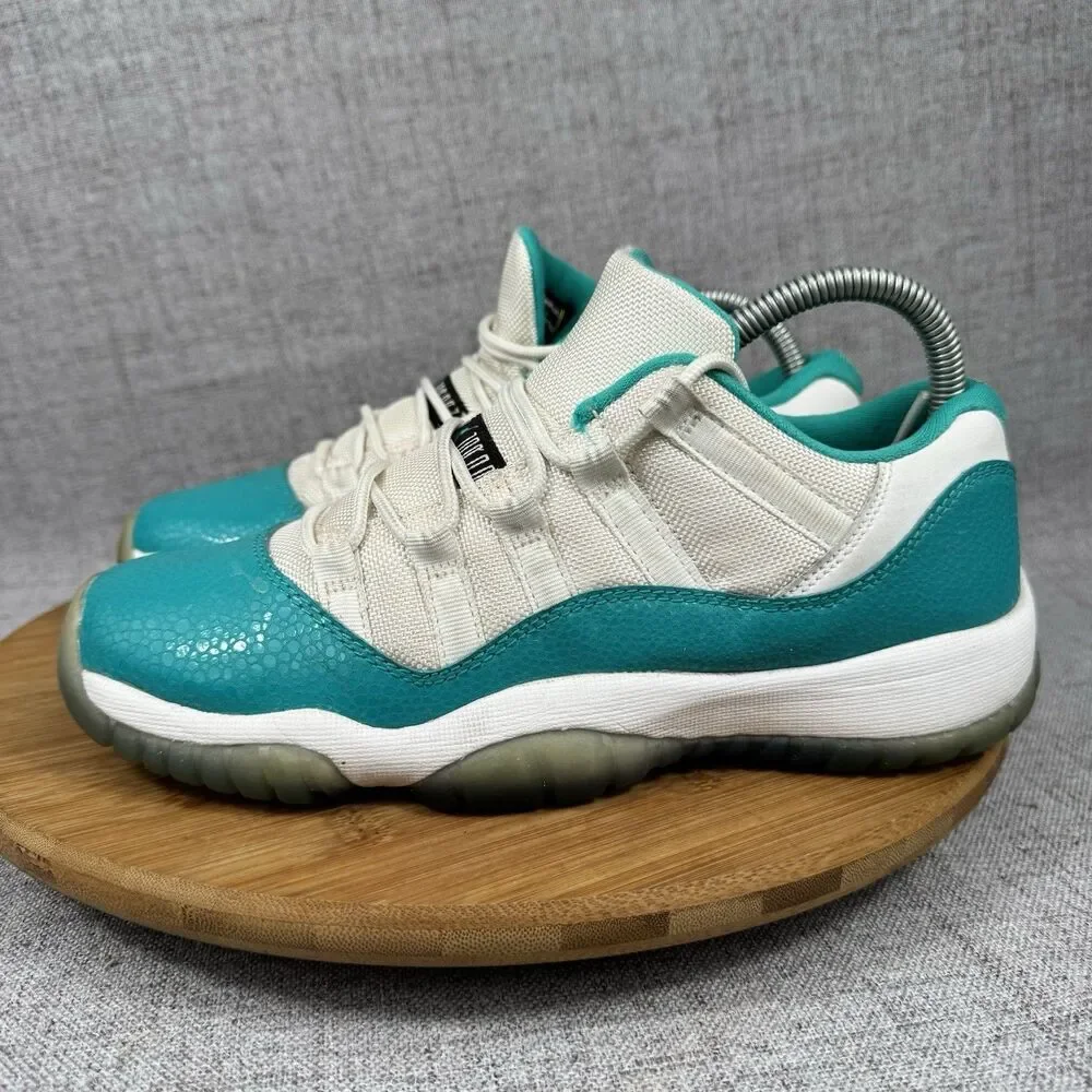 Nike Air Jordan 11 Retro Low Aqua Safari GS Size 6.5 Y Sneakers Shoes